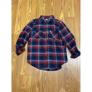 Pink Rose Women’s Flannel Button Down